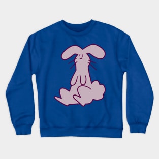Purple Gray Bunny Crewneck Sweatshirt